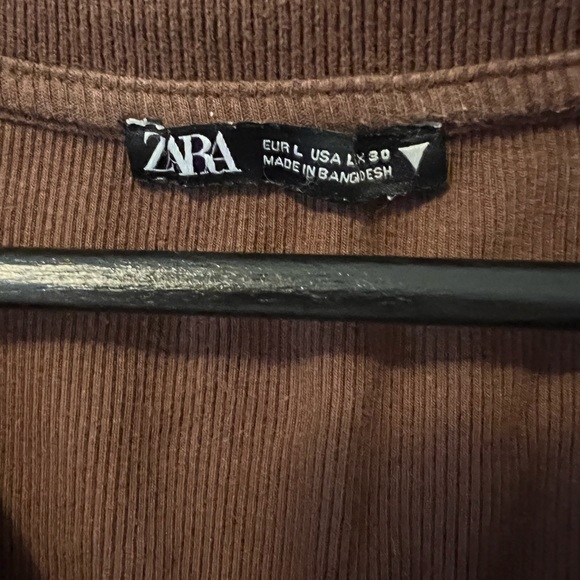 Zara cropped collared shirt - Picture 3 of 3